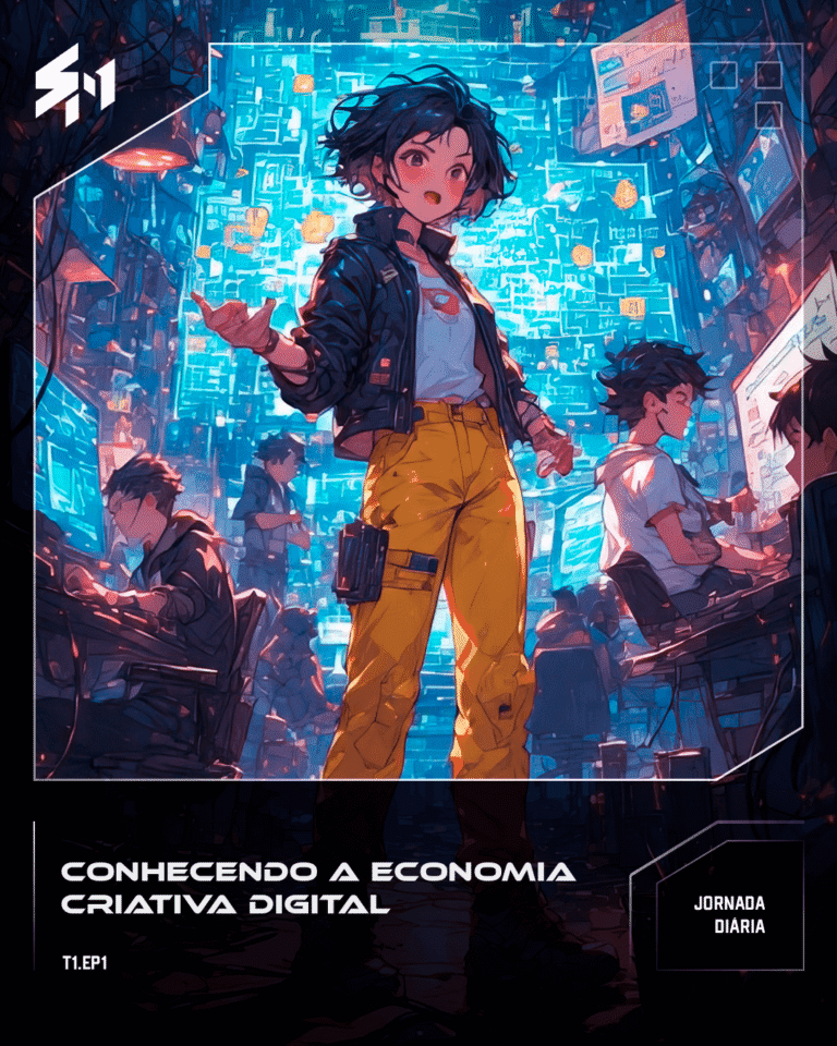 Criador a desenvolver jogos ou uma equipa a colaborar